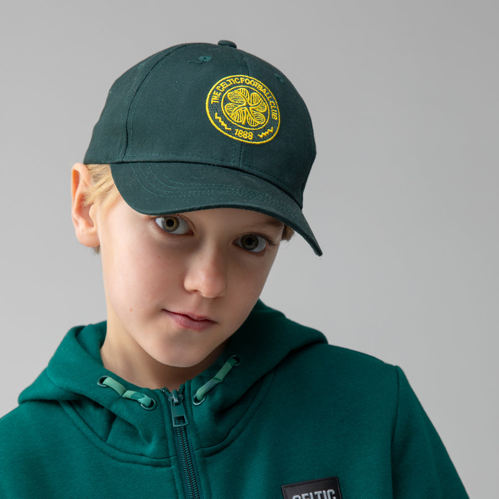Celtic Junior Green and Yellow Crest Cap