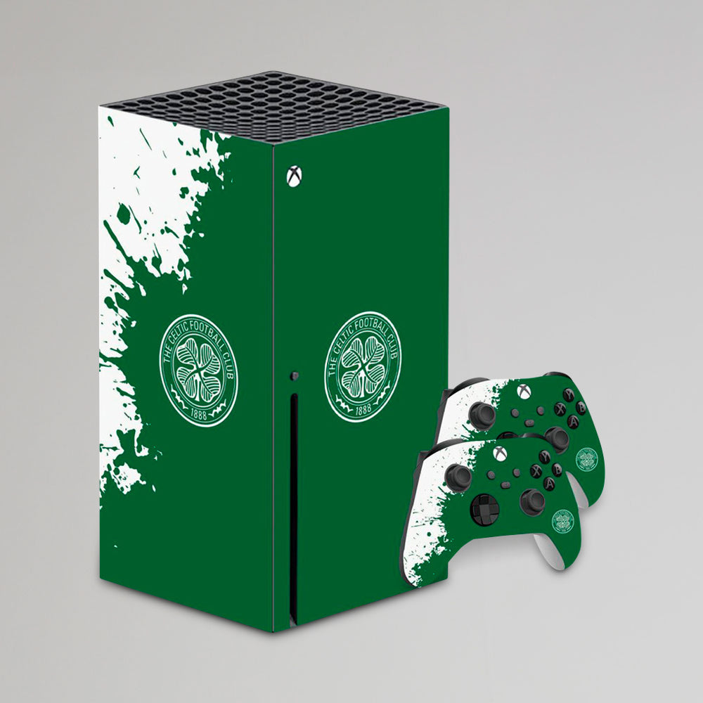 Celtic Xbox X Console and Controller Skin