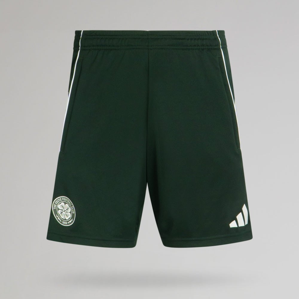 adidas Celtic 2025/26 Dark Green Training Shorts – Official Celtic