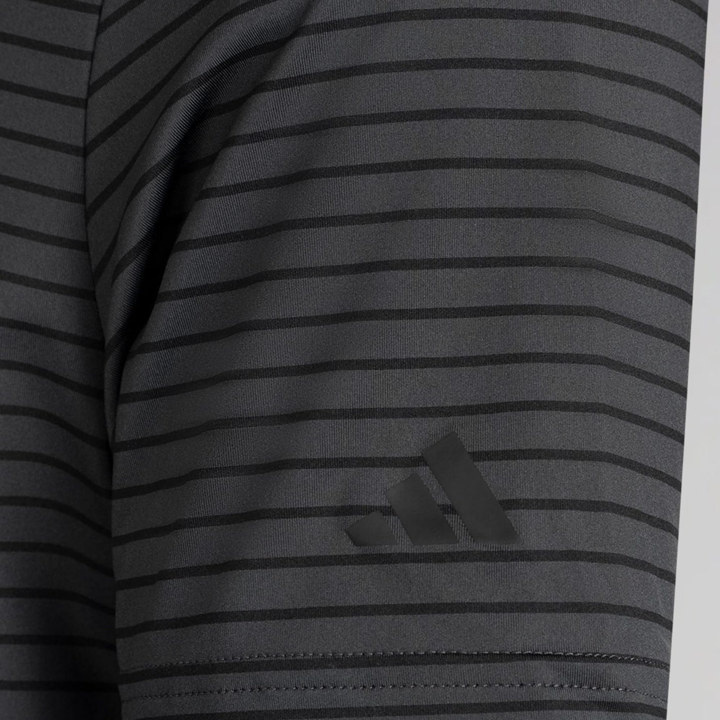 adidas Celtic Golf Performance Two-Colour Stripe Dark Grey Polo Shirt