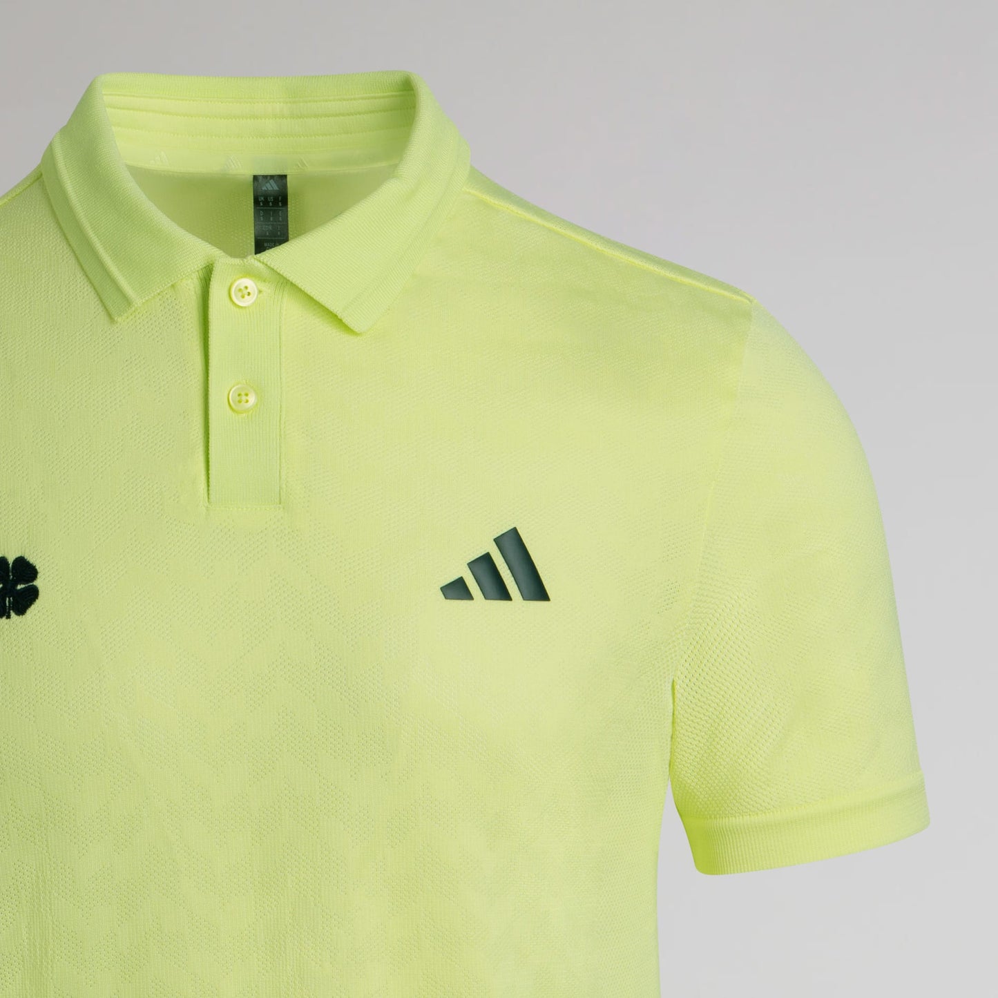 adidas Celtic Golf Ultimate365 Tour Seamless Yellow Polo Shirt