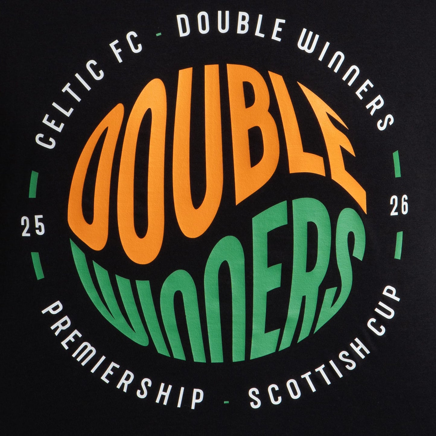Celtic 2025/26 Double Winners Adult T-Shirt