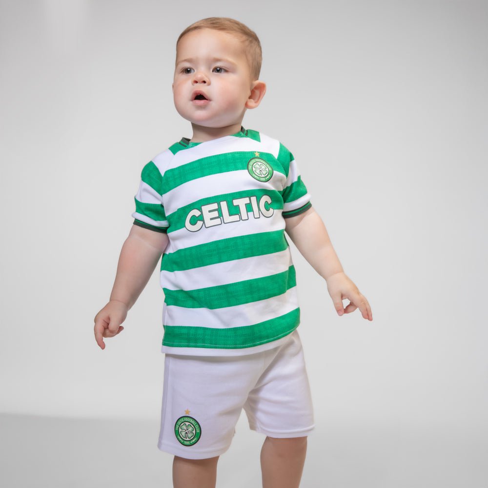 Celtic 2025/26 Home Kit Infant T-Shirt and Shorts Set – Official