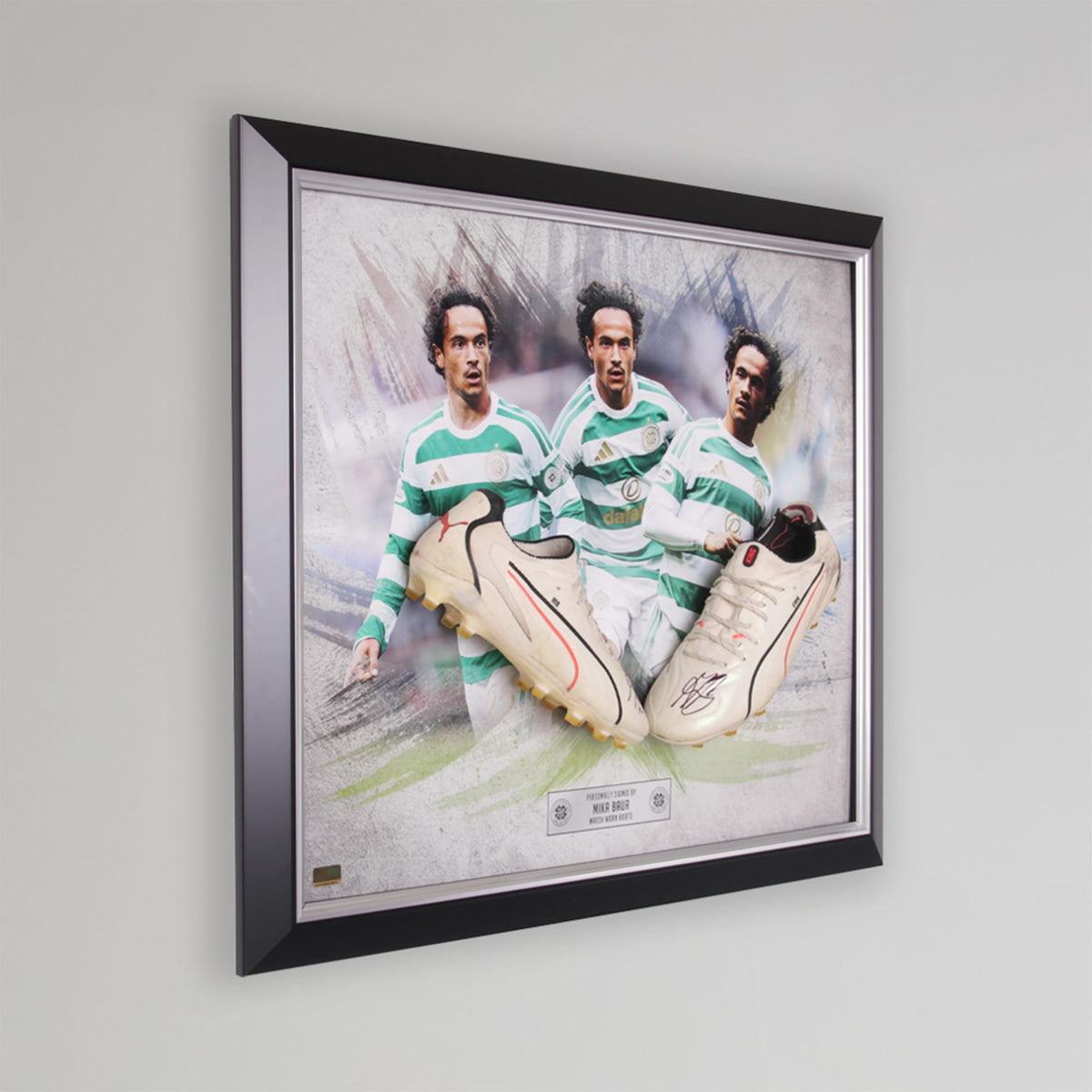 Celtic 2026/27 Mika Baur Signed Framed Boots