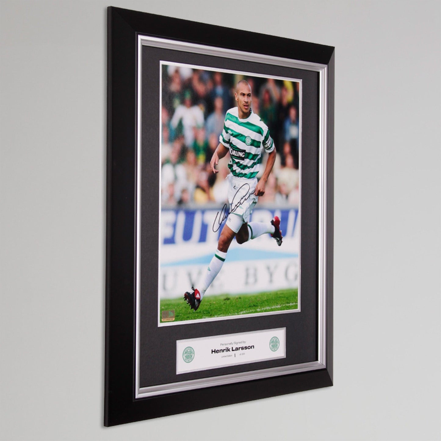 Celtic Henrik Larsson Portrait Print