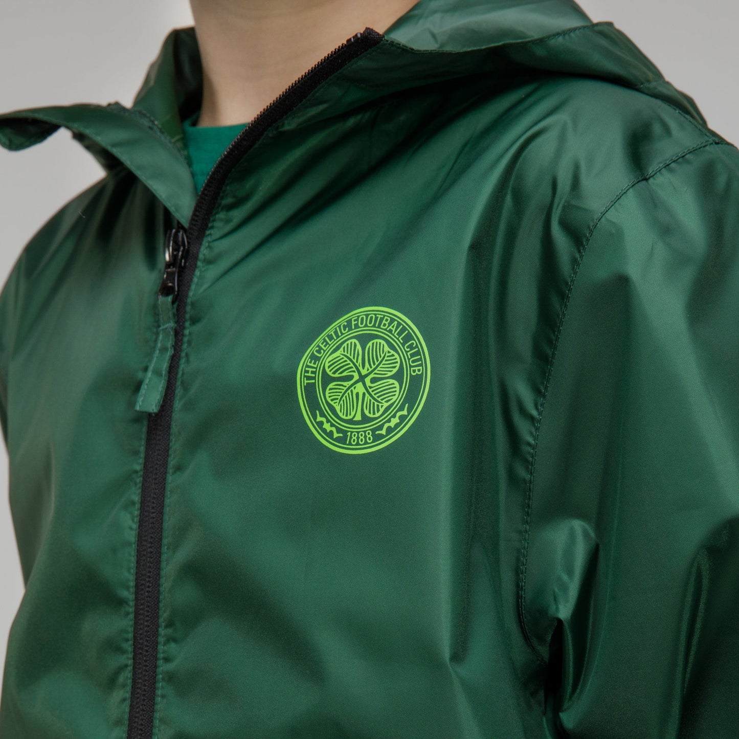 Celtic Junior Crest Black Packaway Jacket