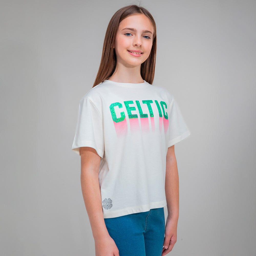 Celtic Junior Sequin T-Shirt