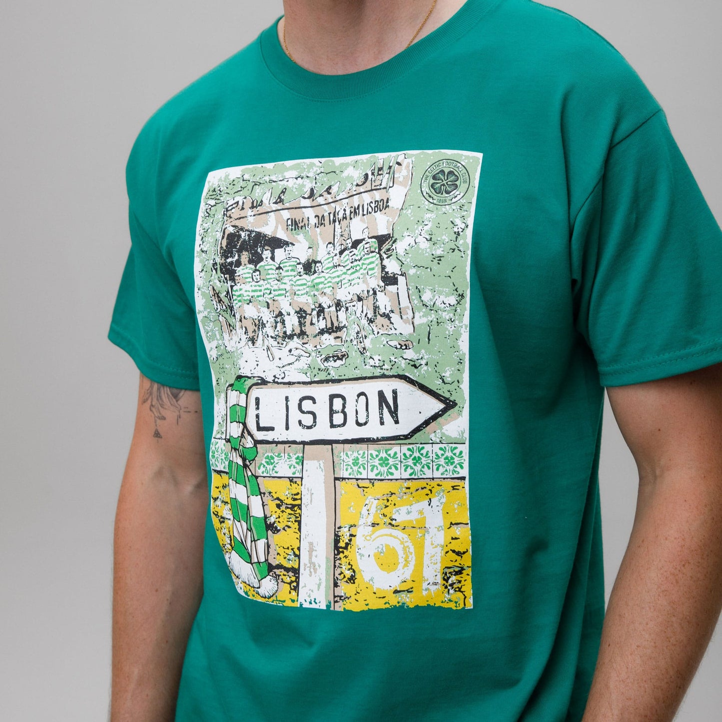 Celtic Lisbon Men's Sign Green T-Shirt