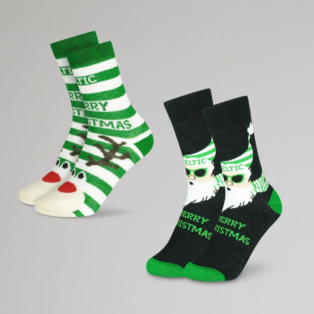 Celtic Boys 2 Pack Christmas Socks – Official Celtic Store