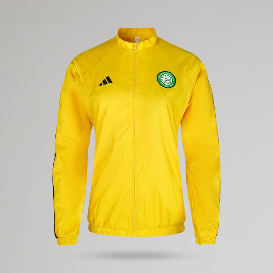 adidas Celtic 2023/24 Womens Yellow Presentation Jacket