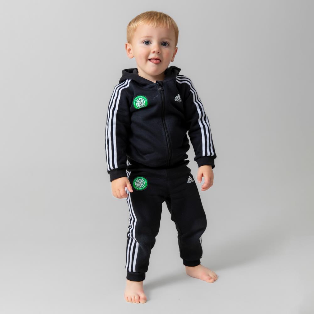 adidas Celtic Infants 3 Stripe Tracksuit