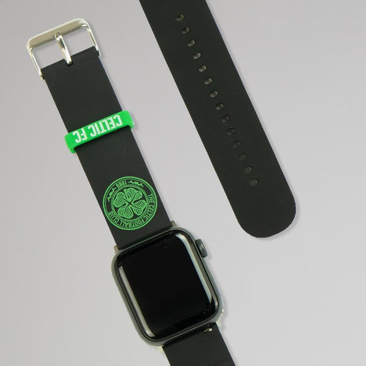 Celtic Black Smart Watch Strap 42-44mm