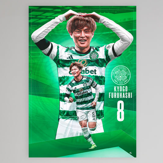 Celtic 23/24 Kyogo Poster
