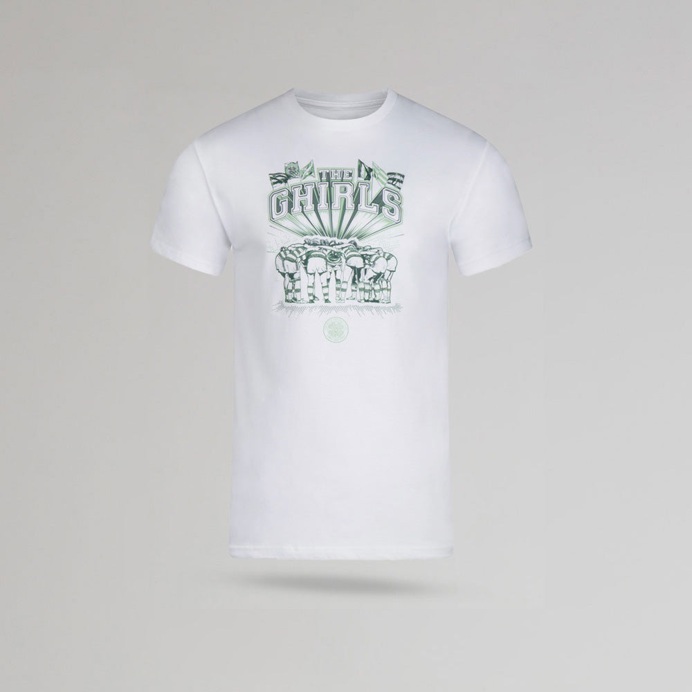 Celtic Junior White The Ghirls Huddle T-Shirt