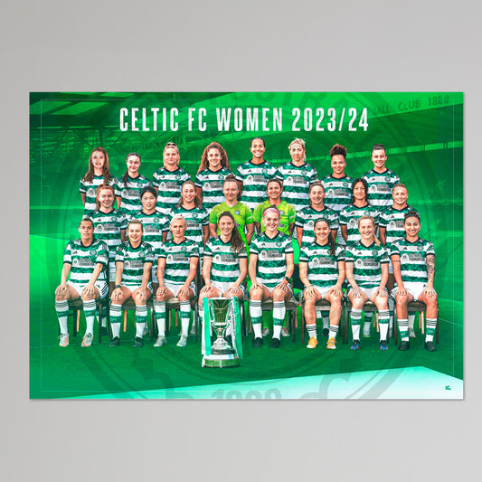 Celtic Women's 23/24 1st Team Squad Poster