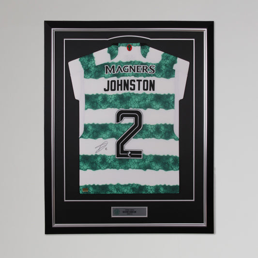 Celtic 23/24 Alistair Johnston Framed Signed Shirt