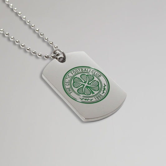 Celtic Stainless Steel Crest Dog Tag & Chain