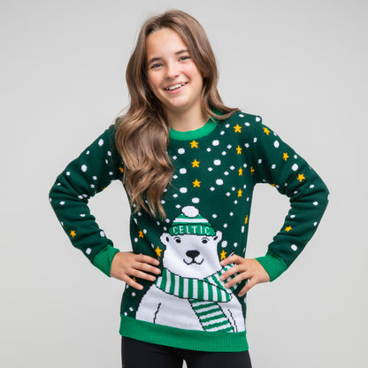 Celtic Junior Novelty Christmas Jumper