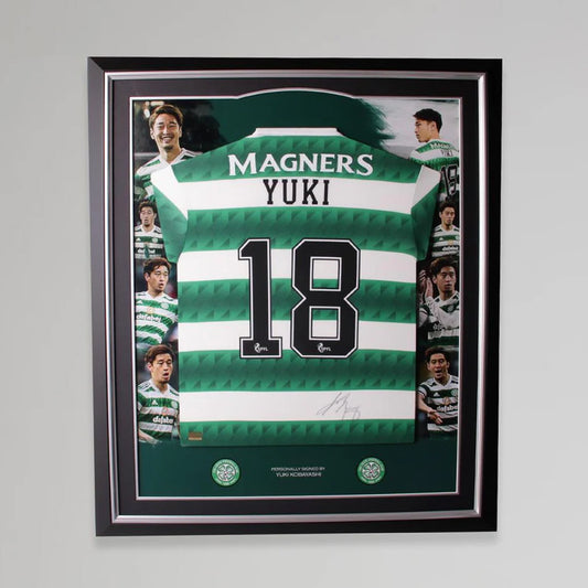 Celtic Yuki Kobayashi Framed Signed Shirt