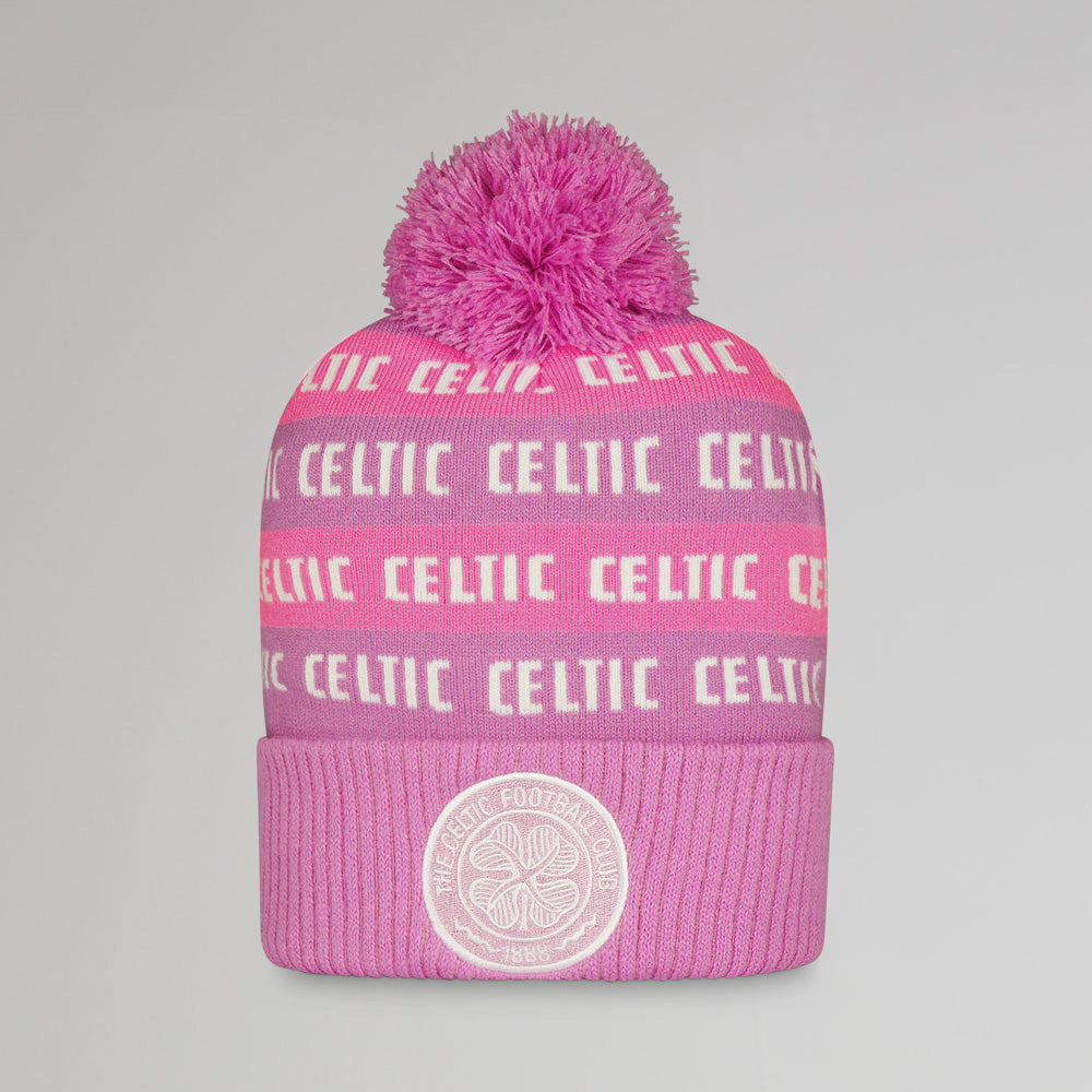Celtic Pink Text Beanie