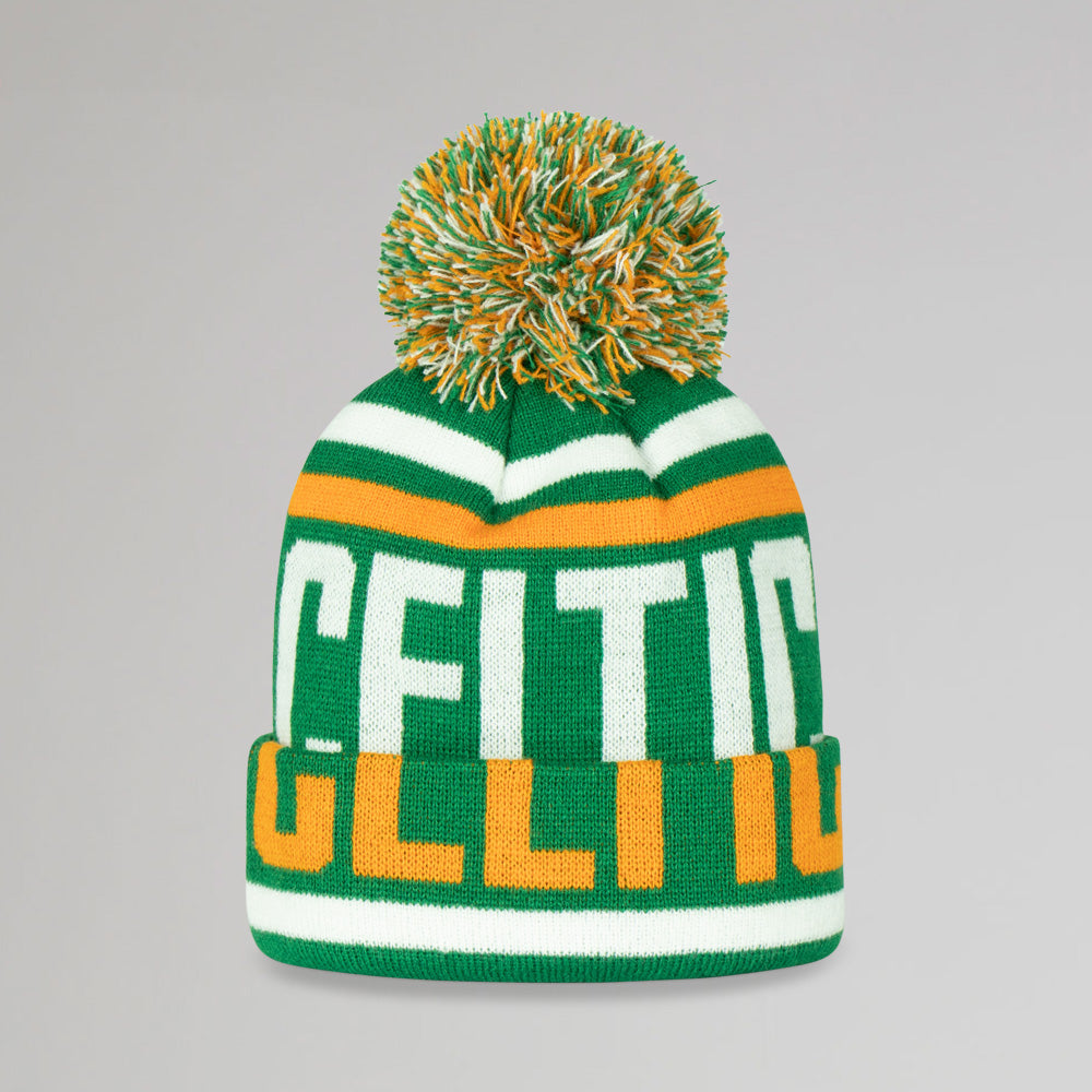 Celtic Junior Cuff Pom Beanie