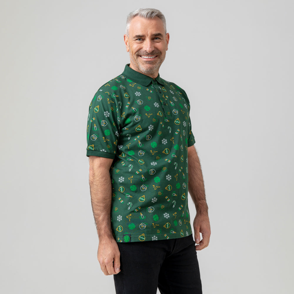 Celtic Adult Christmas Polo Shirt