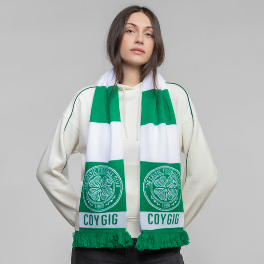 Celtic Women's Come on You Ghirls In Green Scarf