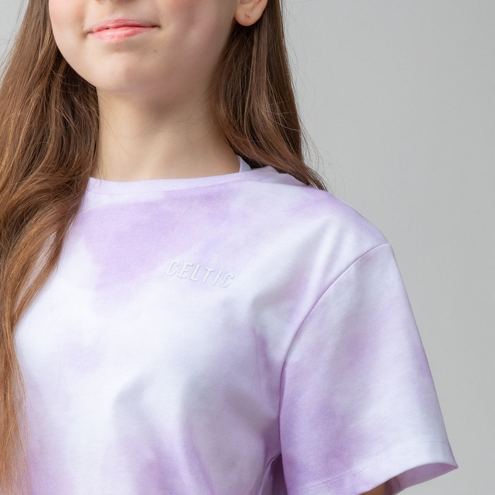Celtic Junior Purple Tie Dye T-Shirt