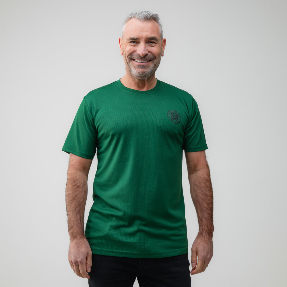 Celtic Crest Green Textured T-Shirt