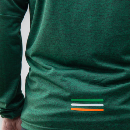 Celtic Crest Green Reflective Sleeve Quarter Zip