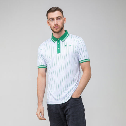 Celtic Pinstripe Polo Shirt