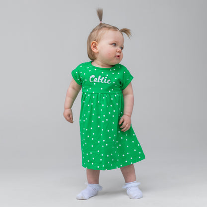 Celtic Infant Glitter Polka Dot Print Dress