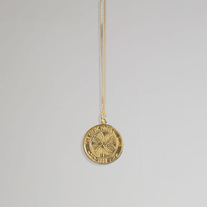 Celtic Gold Plated Crest Pendant & Chain