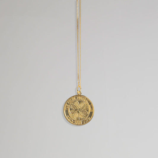Celtic Gold Plated Crest Pendant & Chain