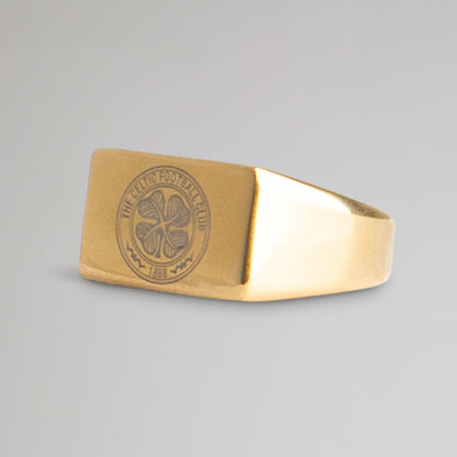 Celtic Gold Plated Signet Ring