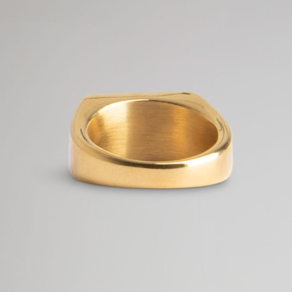 Celtic Gold Plated Signet Ring