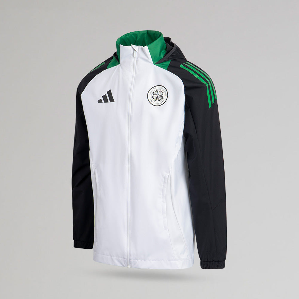 adidas Celtic 2024/25 White All Weather Jacket