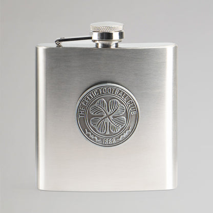 Celtic Stainless Steel Crest Hipflask