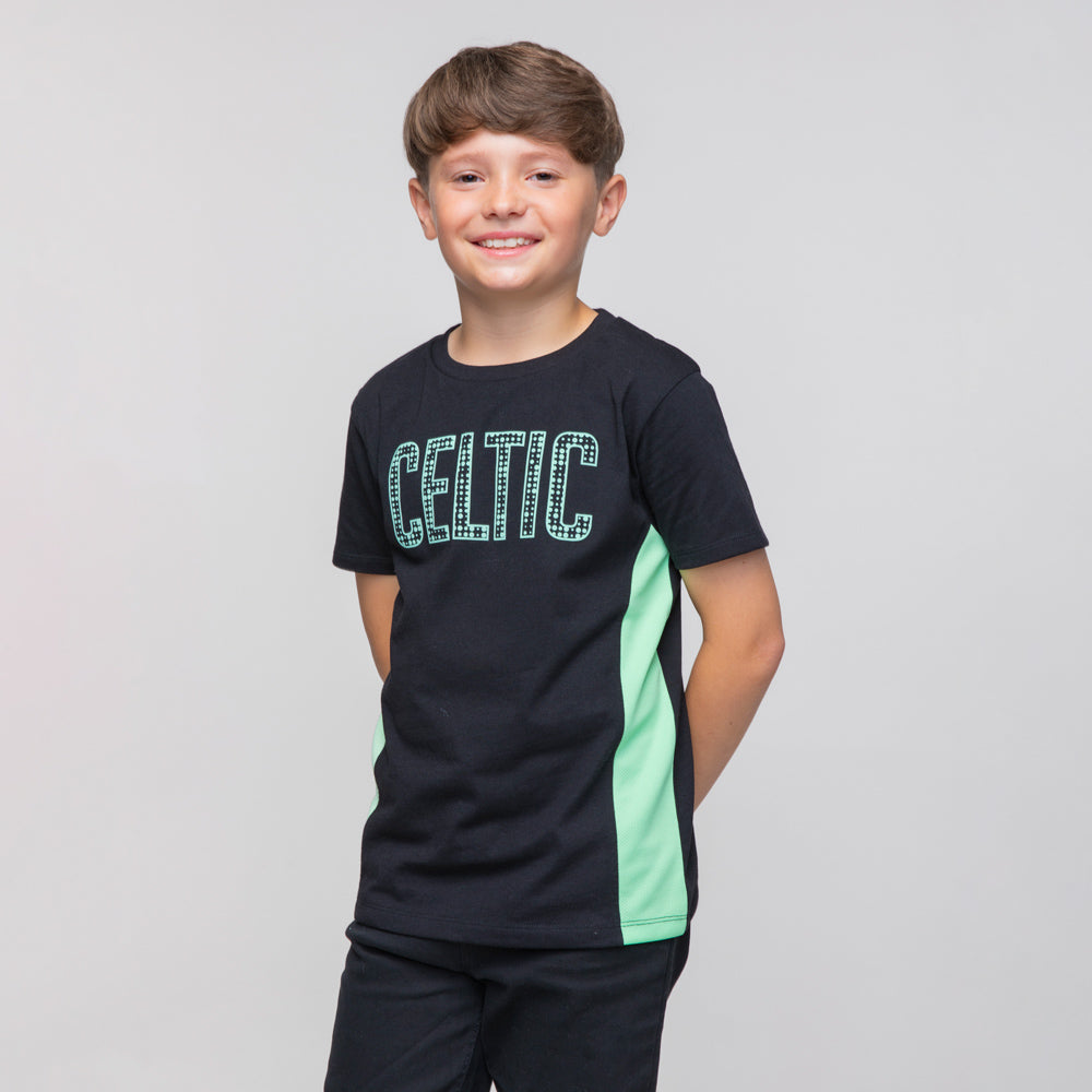 Celtic Junior Text Panel T-Shirt