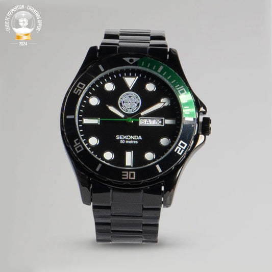 Celtic Black Steel Watch