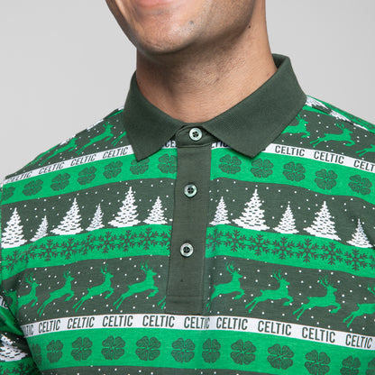 Celtic Adult Christmas Polo Shirt