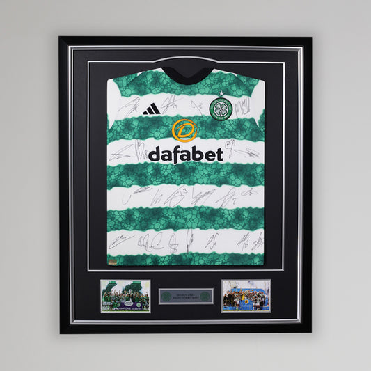 Celtic 23/24 Champions Framed Signed Shirt