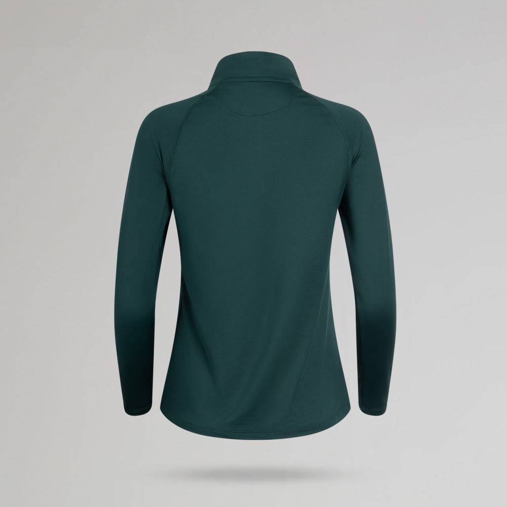 Celtic Women's Clover Dark Green Quarter Zip