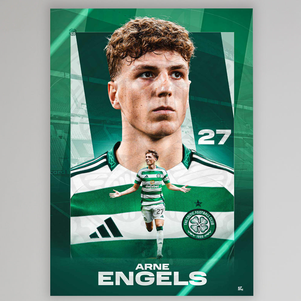 Celtic 2024/25 Arne Engels Poster