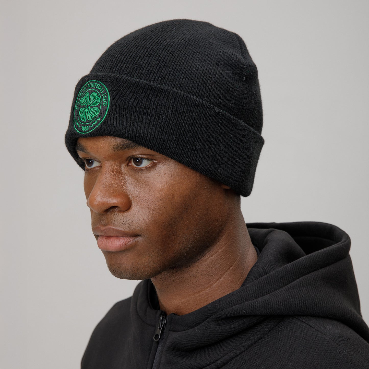 Celtic Adult Black Beanie