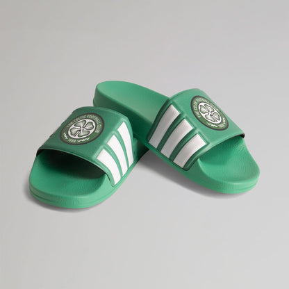 adidas Celtic Performance Green Sliders