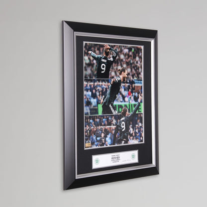 Celtic 2026/27 Kasper Hogh Celebration Signed Framed Print