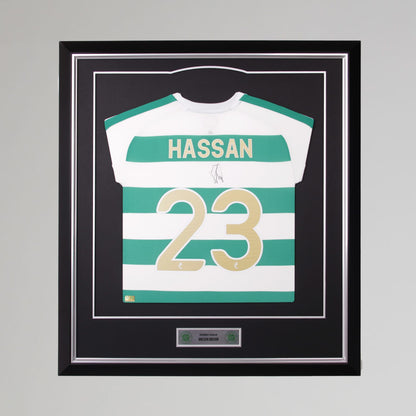 Celtic 2026/27 Haissem Hassan Signed Framed Shirt