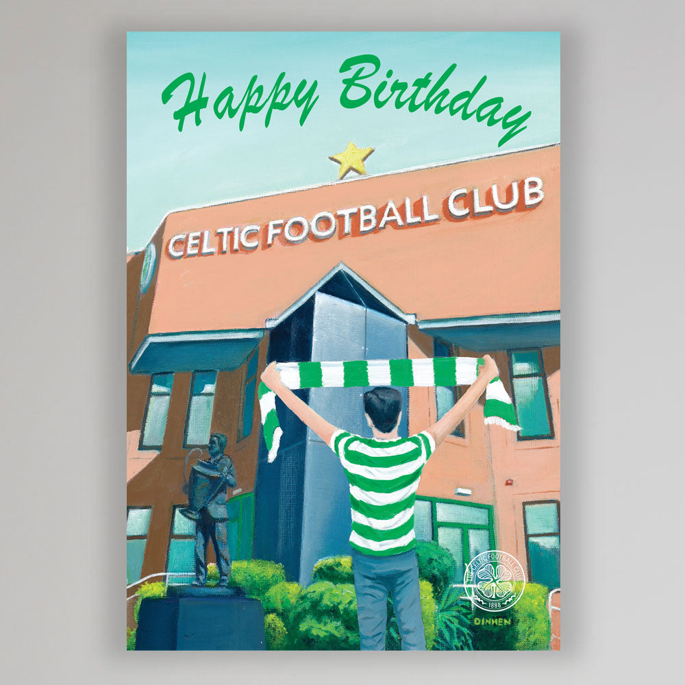 Happy Birthday Stadium Scarf Card