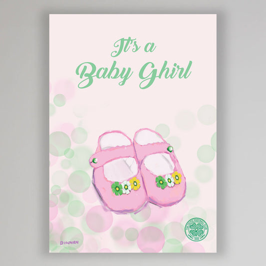 Celtic Baby Ghirl Booties Card